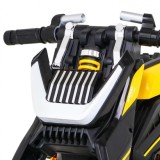 JOKO Elektrická motorka Future 109cm, penové kolesá, žltá