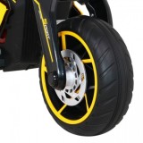 JOKO Elektrická motorka Future 109cm, penové kolesá, žltá