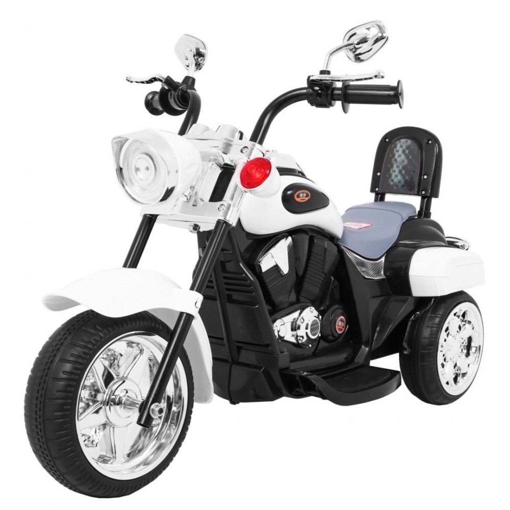 JOKO Elektrická motorka Chopper, biela