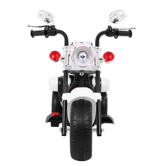 JOKO Elektrická motorka Chopper, biela