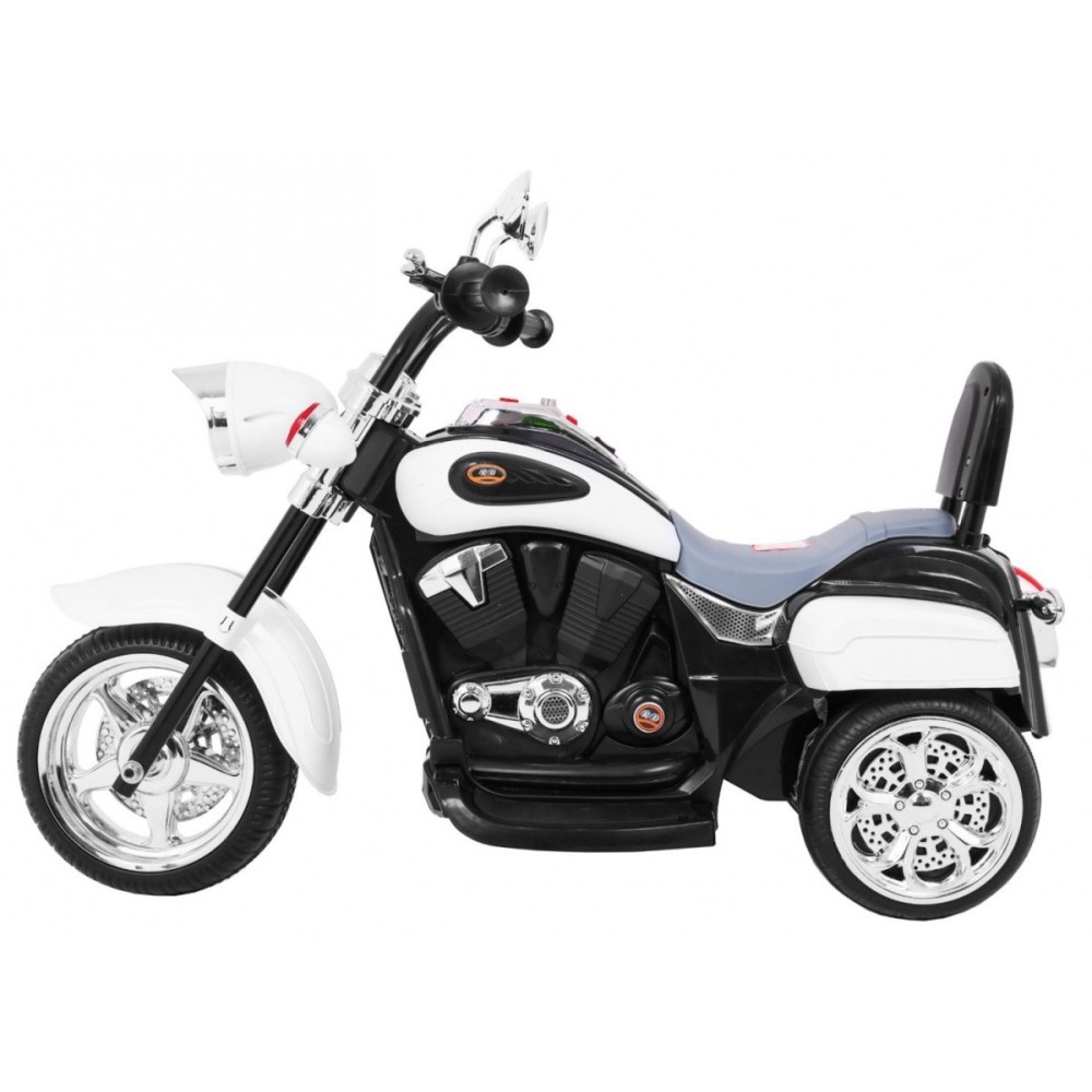 JOKO Elektrická motorka Chopper, biela