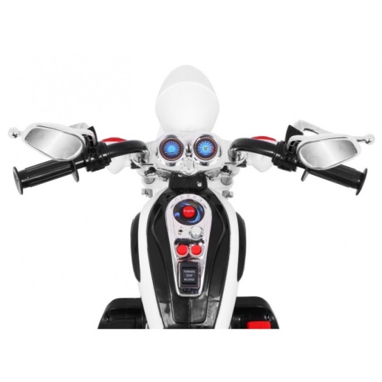 JOKO Elektrická motorka Chopper, biela