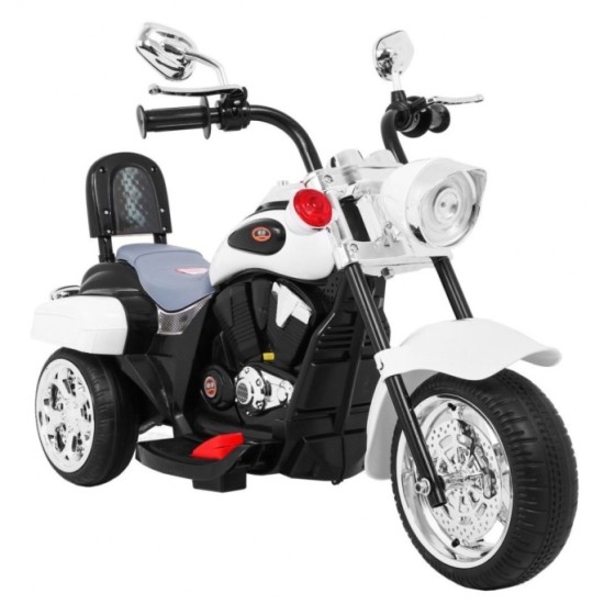 JOKO Elektrická motorka Chopper, biela