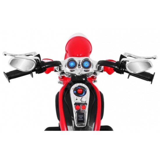 JOKO Elektrická motorka Chopper, červená