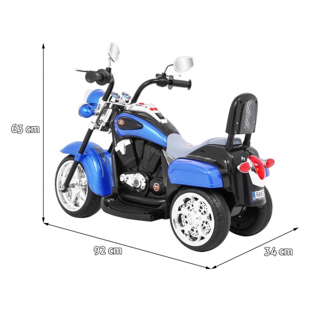 JOKO Elektrická motorka Chopper, modrá