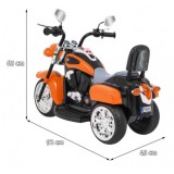 JOKO Elektrická motorka Chopper, oranžová
