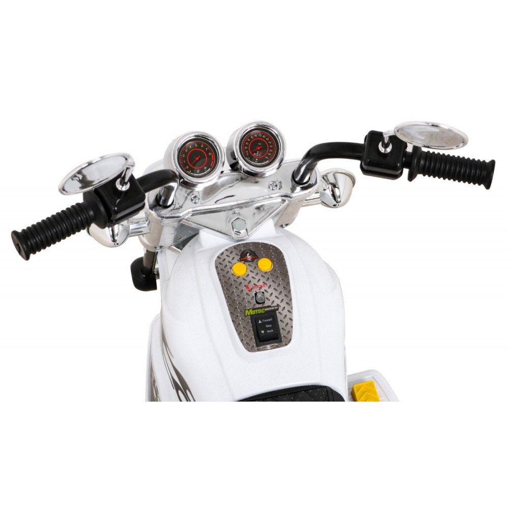 JOKO Elektrická motorka Hot Chopper, biela