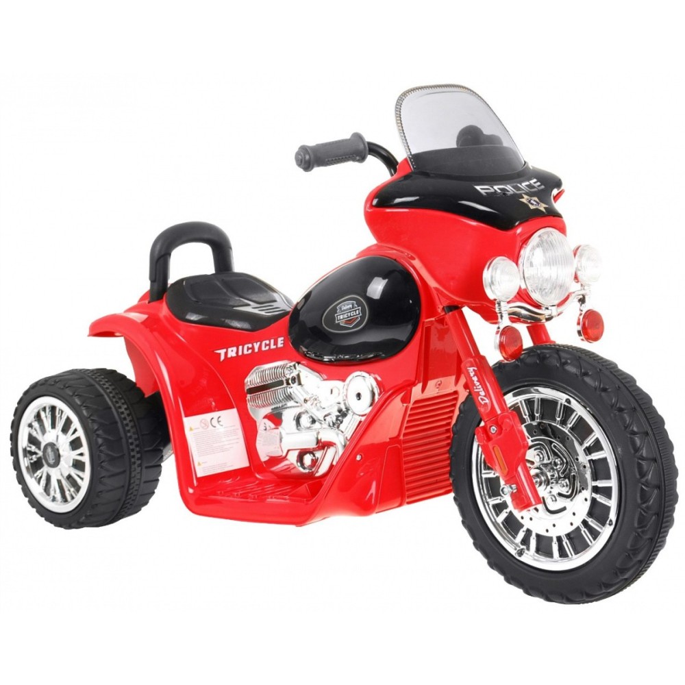 JOKO Elektrická motorka Harley so svetlom a zvukom, červená
