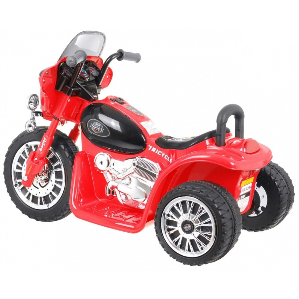 JOKO Elektrická motorka Harley so svetlom a zvukom, červená