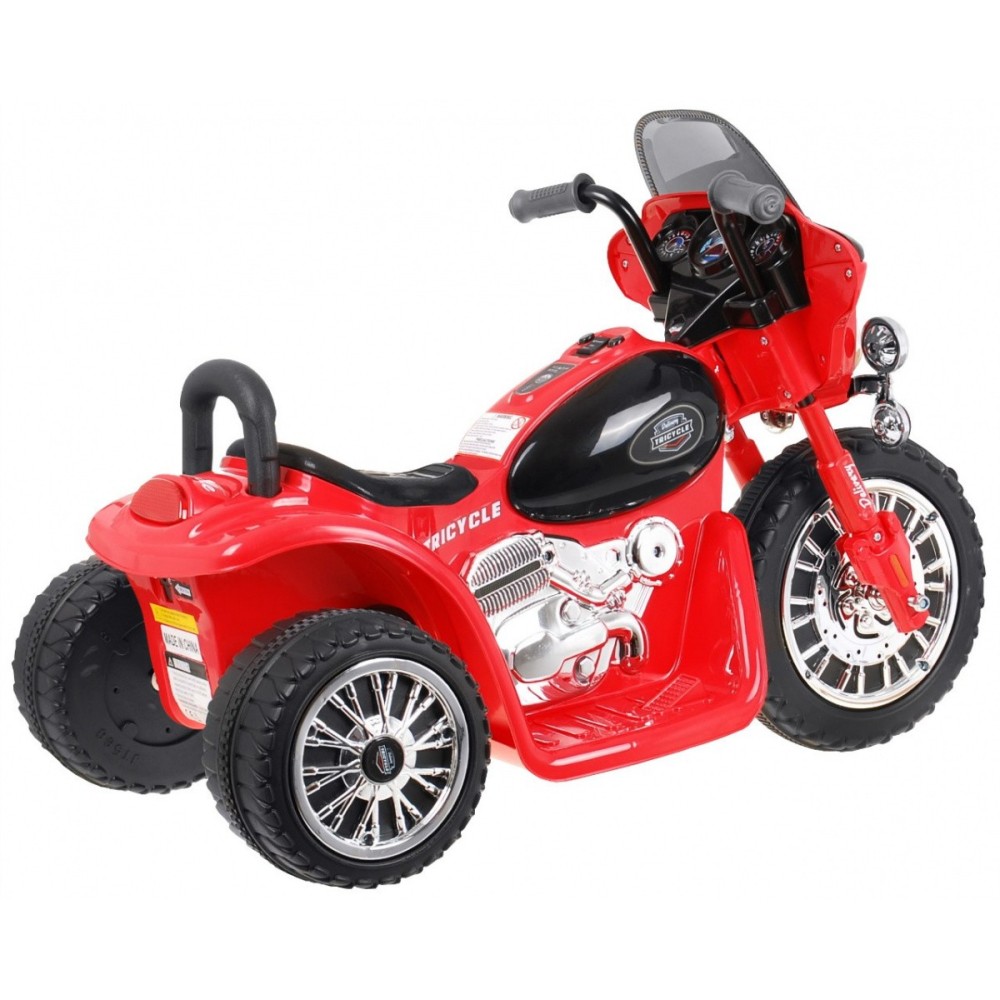 JOKO Elektrická motorka Harley so svetlom a zvukom, červená
