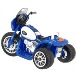 JOKO Elektrická motorka Harley Polícia so svetlom, modrá