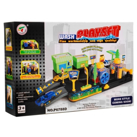 JOKO Carwash, Detská autoumyváreň + 2 autíčka, zelená