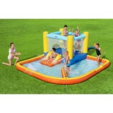 Bestway 53381 Vodný park, vodné ihrisko, Nafukovacia trampolína s bazénom, šmýkačkou a fontánou 365 cm x 340 cm