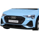 JOKO Elektrické autíčko AUDI E-Tron Sportback 4x4, penové kolesá, kožené sedadlo, modré