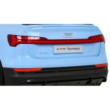 JOKO Elektrické autíčko AUDI E-Tron Sportback 4x4, penové kolesá, kožené sedadlo, modré