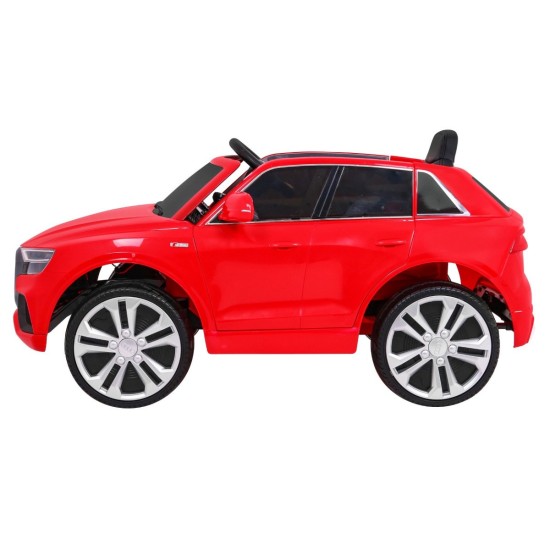 JOKO Elektrické autíčko Audi Q8 Lift, penové kolesá, kožené sedadlo, USB, MP3, červené