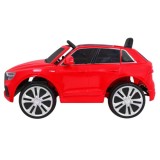JOKO Elektrické autíčko Audi Q8 Lift, penové kolesá, kožené sedadlo, USB, MP3, červené