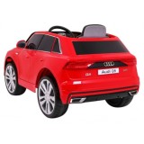JOKO Elektrické autíčko Audi Q8 Lift, penové kolesá, kožené sedadlo, USB, MP3, červené