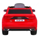 JOKO Elektrické autíčko Audi Q8 Lift, penové kolesá, kožené sedadlo, USB, MP3, červené