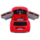 JOKO Elektrické autíčko Audi Q8 Lift, penové kolesá, kožené sedadlo, USB, MP3, červené