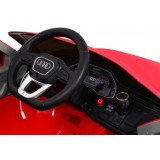 JOKO Elektrické autíčko Audi Q8 Lift, penové kolesá, kožené sedadlo, USB, MP3, červené