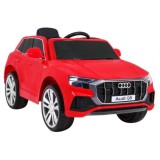 JOKO Elektrické autíčko Audi Q8 Lift, penové kolesá, kožené sedadlo, USB, MP3, červené