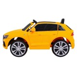 JOKO Elektrické autíčko Audi Q8 Lift, penové kolesá, kožené sedadlo, USB, MP3, žlté