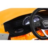 JOKO Elektrické autíčko Audi Q8 Lift, penové kolesá, kožené sedadlo, USB, MP3, žlté