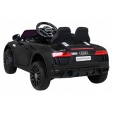 JOKO Elektrické autíčko AUDI R8, penové kolesá, kožené sedadlo, čierne