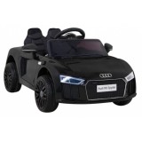 JOKO Elektrické autíčko AUDI R8, penové kolesá, kožené sedadlo, čierne