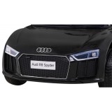 JOKO Elektrické autíčko AUDI R8, penové kolesá, kožené sedadlo, čierne