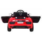 JOKO Elektrické autíčko AUDI R8, penové kolesá, kožené sedadlo, červené