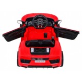 JOKO Elektrické autíčko AUDI R8, penové kolesá, kožené sedadlo, červené