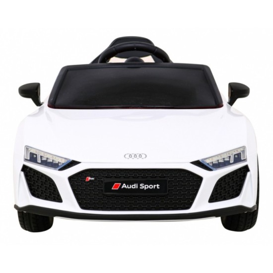 JOKO Elektrické autíčko AUDI R8 LIFT, kožené sedadlo, penové kolesá, biele