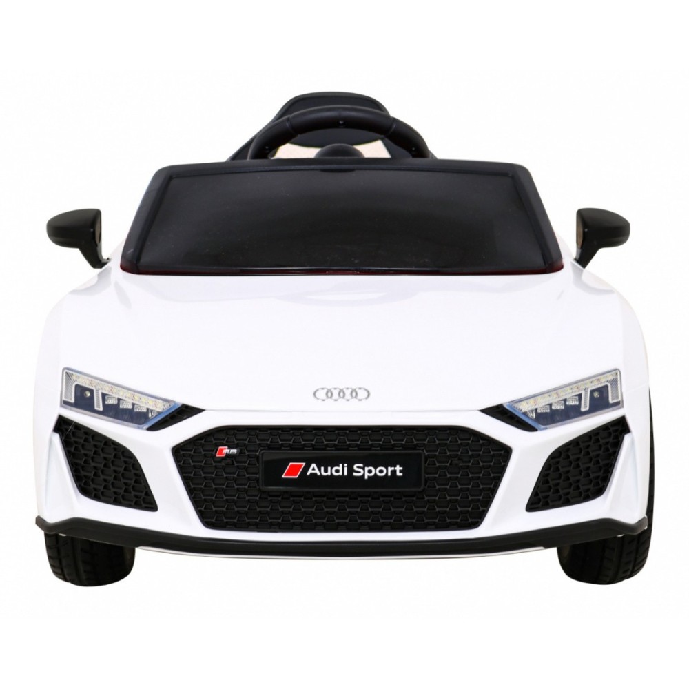 JOKO Elektrické autíčko AUDI R8 LIFT, kožené sedadlo, penové kolesá, biele