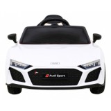 JOKO Elektrické autíčko AUDI R8 LIFT, kožené sedadlo, penové kolesá, biele