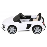 JOKO Elektrické autíčko AUDI R8 LIFT, kožené sedadlo, penové kolesá, biele