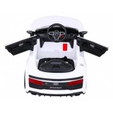 JOKO Elektrické autíčko AUDI R8 LIFT, kožené sedadlo, penové kolesá, biele