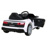 JOKO Elektrické autíčko AUDI R8 LIFT, kožené sedadlo, penové kolesá, biele