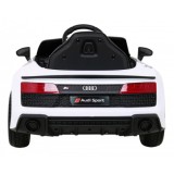 JOKO Elektrické autíčko AUDI R8 LIFT, kožené sedadlo, penové kolesá, biele