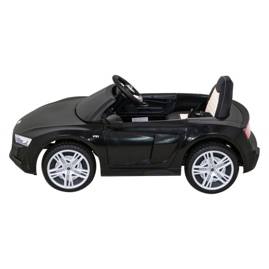 JOKO Elektrické autíčko AUDI R8 LIFT, kožené sedadlo, penové kolesá, čierne