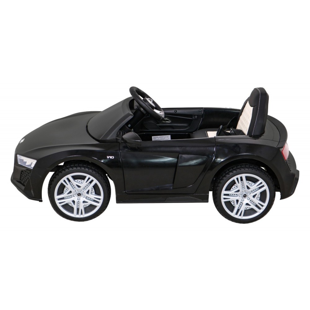 JOKO Elektrické autíčko AUDI R8 LIFT, kožené sedadlo, penové kolesá, čierne