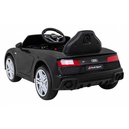 JOKO Elektrické autíčko AUDI R8 LIFT, kožené sedadlo, penové kolesá, čierne