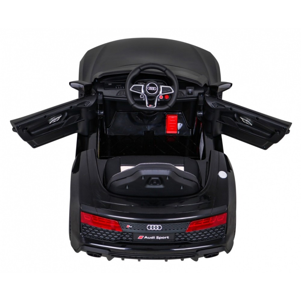 JOKO Elektrické autíčko AUDI R8 LIFT, kožené sedadlo, penové kolesá, čierne