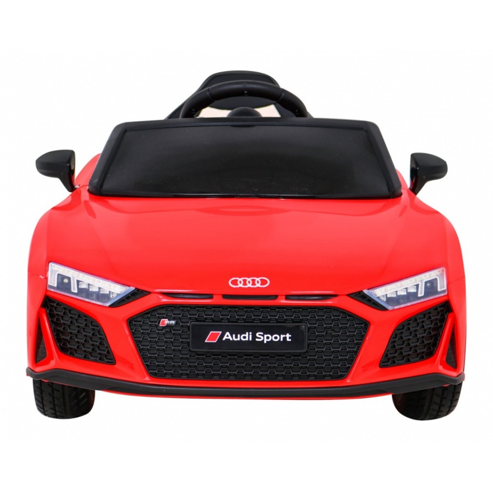 JOKO Elektrické autíčko AUDI R8 LIFT, kožené sedadlo, penové kolesá, červené