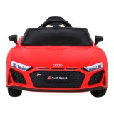 JOKO Elektrické autíčko AUDI R8 LIFT, kožené sedadlo, penové kolesá, červené
