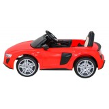 JOKO Elektrické autíčko AUDI R8 LIFT, kožené sedadlo, penové kolesá, červené