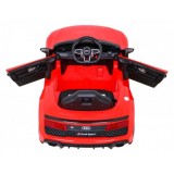 JOKO Elektrické autíčko AUDI R8 LIFT, kožené sedadlo, penové kolesá, červené