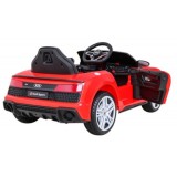 JOKO Elektrické autíčko AUDI R8 LIFT, kožené sedadlo, penové kolesá, červené