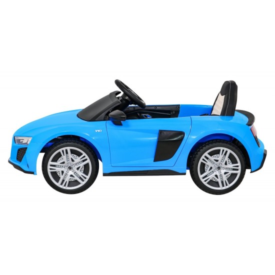 JOKO Elektrické autíčko AUDI R8 LIFT, kožené sedadlo, penové kolesá, modré